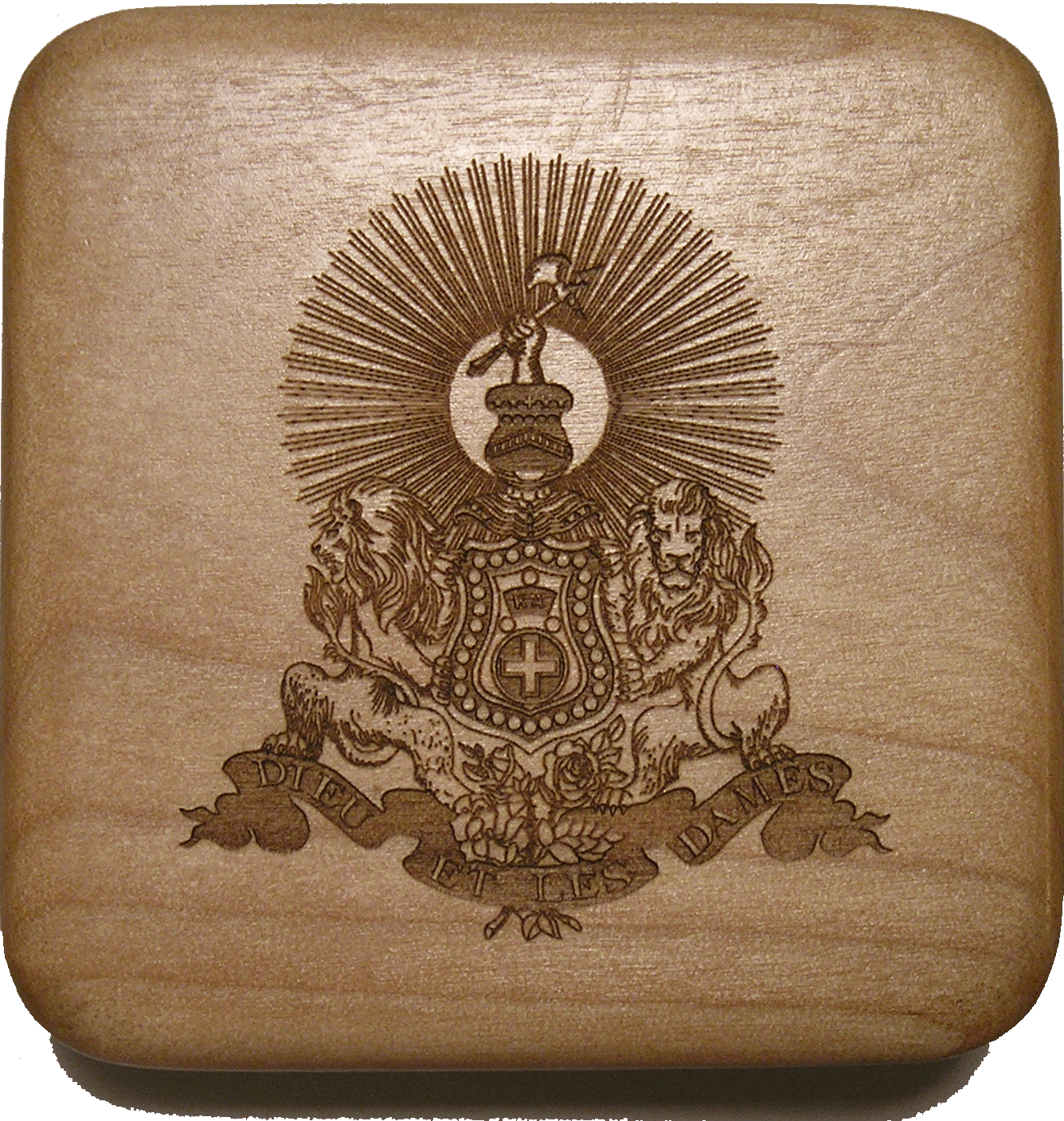 Kappa Alpha Order fraternity challenge coin only presentation box